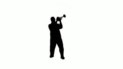 Man plays the trumpet in corridor - 2693510 | Shutterstock Footage