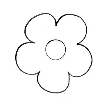 Pictures Of Flowers To Trace Clipart Best