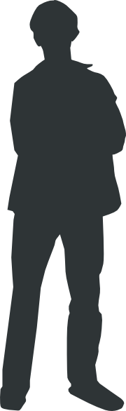 Outlines Of A Person Standing - ClipArt Best