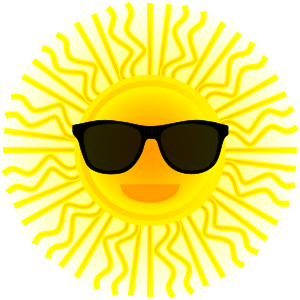 Sun with Sunglasses SVG Vector file, vector clip art svg file ...