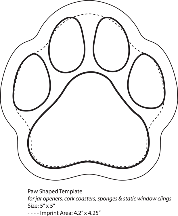 Cat Paw Print Template - ClipArt Best