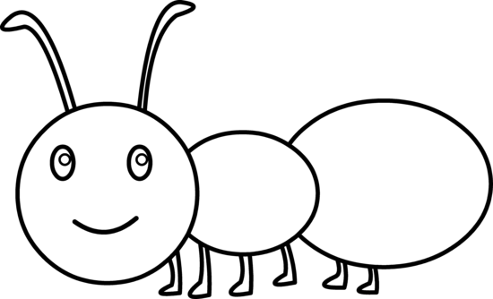 free ant clipart black and white - photo #10