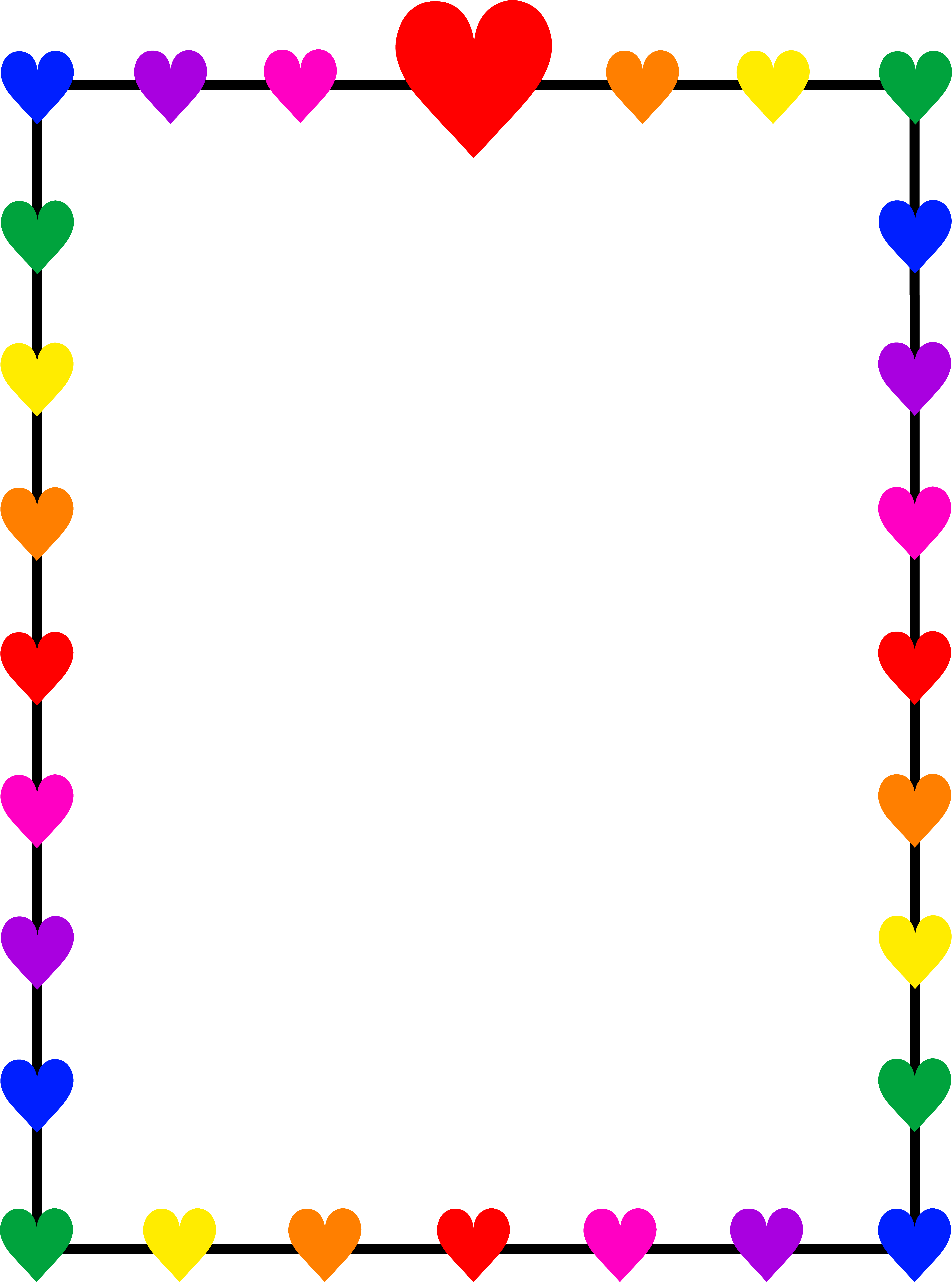 Valentines For > Heart Border Designs Png
