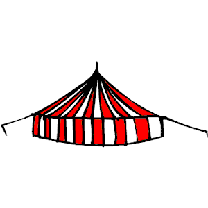Circus tent clipart free