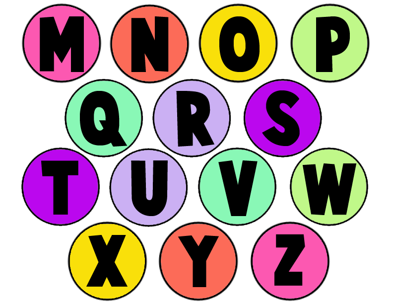 Printable Alphabet Letters Clipart