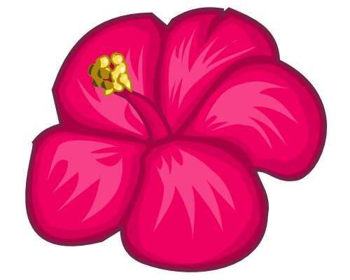 Hawaiian Flower Cartoon | Free Download Clip Art | Free Clip Art ...