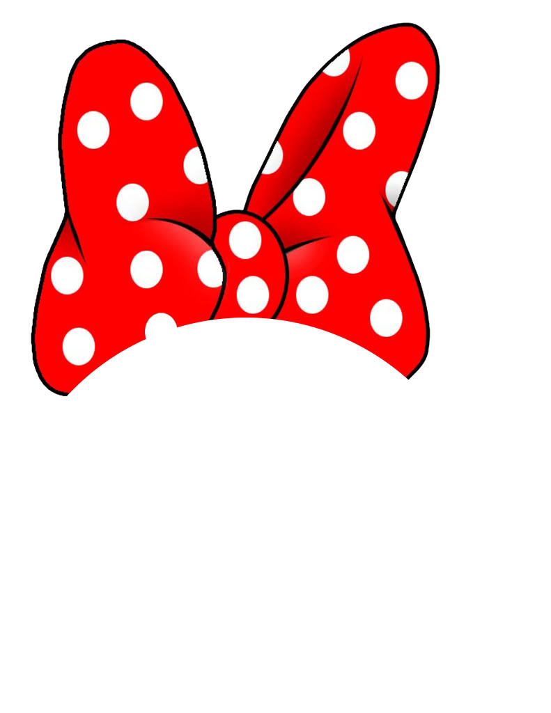 Best Photos of Minnie Mouse Hair Bow Template - Minnie Mouse Bow ...