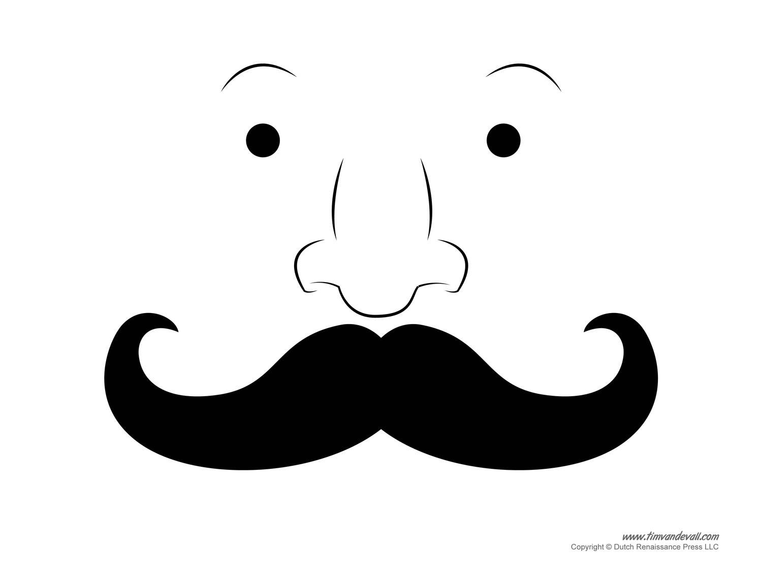 Printable Mustache Templates | Mustaches for Kids