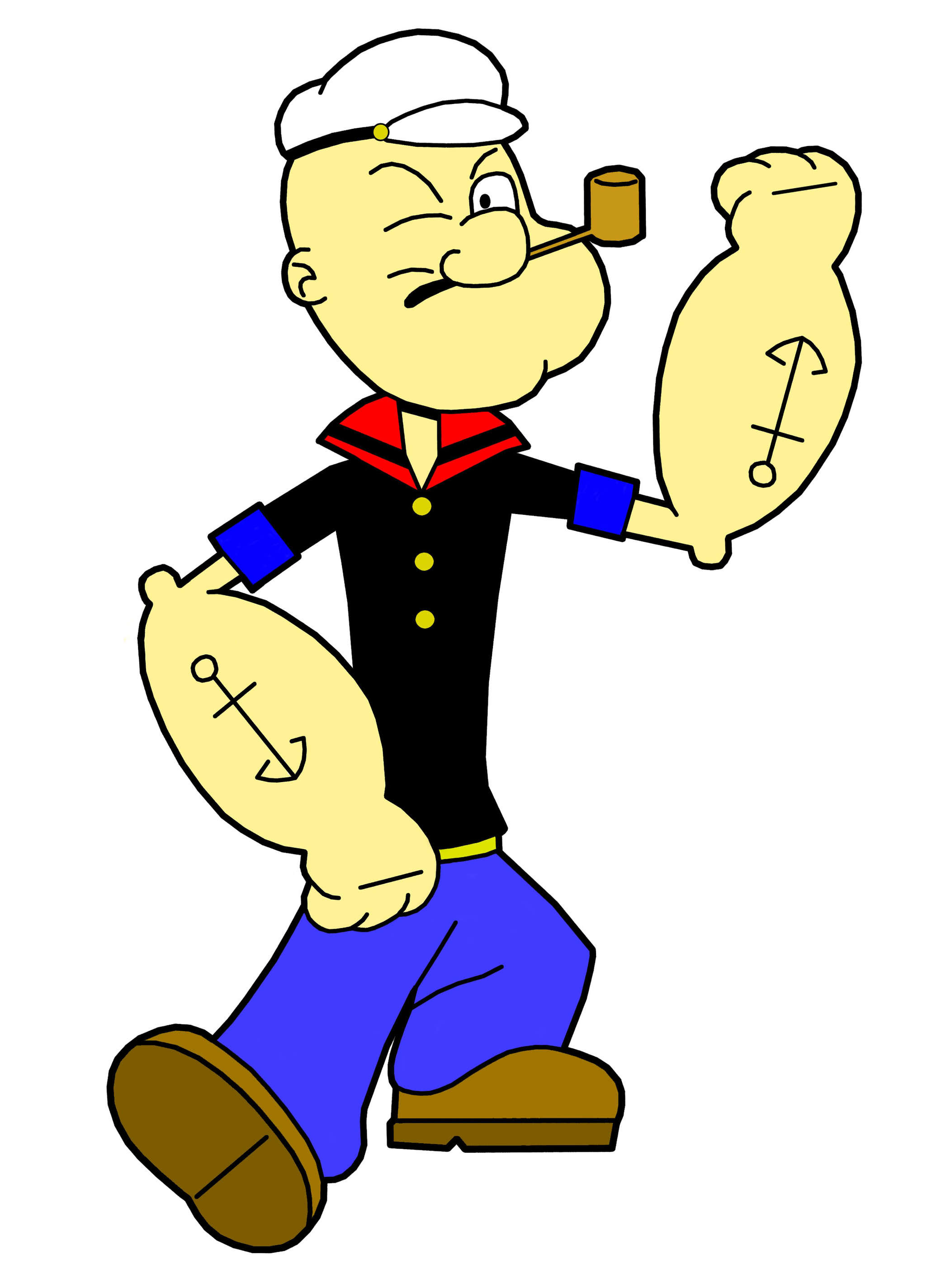 Popeye The Sailor Man Drawings Clipart - Free to use Clip Art Resource
