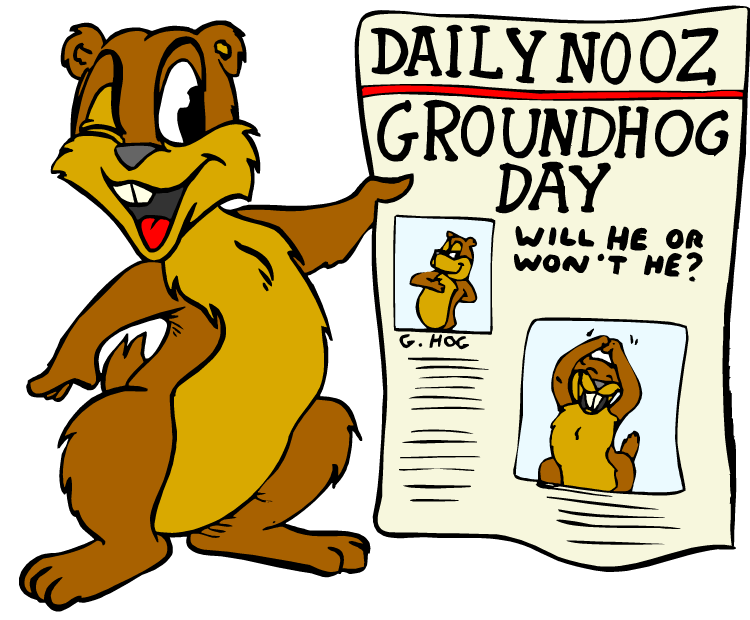 Groundhog day 2014 clipart