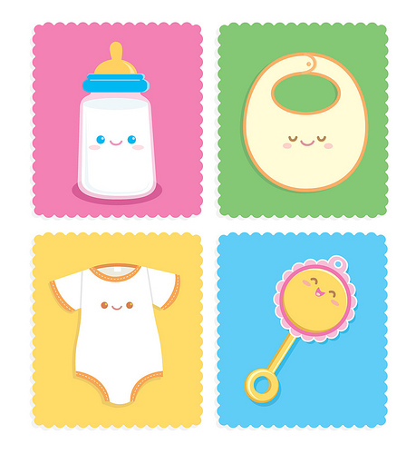 Baby Items Clipart - Tumundografico