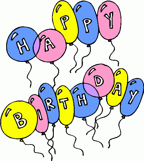 Clip art happy birthday animated