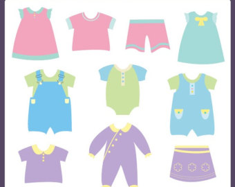 Baby Clothes Clipart - Tumundografico