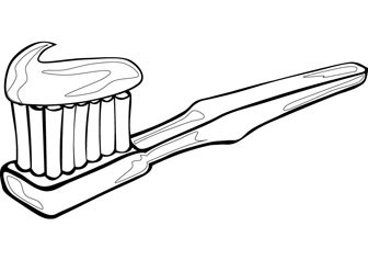 Toothbrush Coloring Page. toothbrush cartoon coloring page color ...
