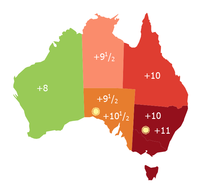 Australia Map | How to Draw Maps of Australia Using ConceptDraw ...