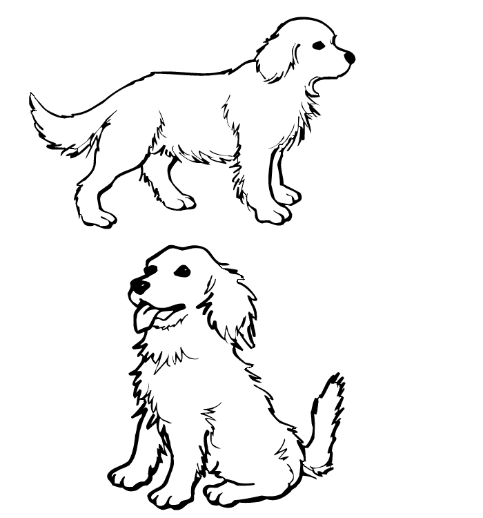 Dog Template For Kids - AZ Coloring Pages
