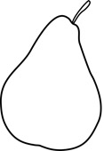 Pear Clipart Black And White