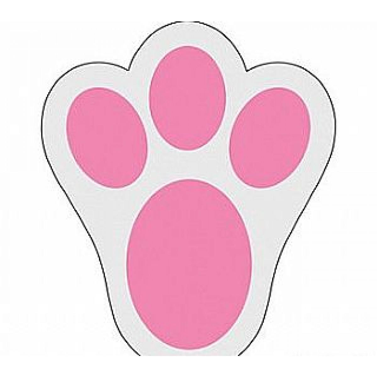 Easter Bunny Feet Stencil 121