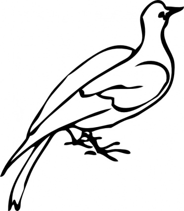 Bird Clipart Black And White - Free Clipart Images