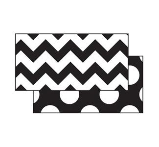Black & White Zig Zag Double-Sided Bulletin Board Border | FST3174