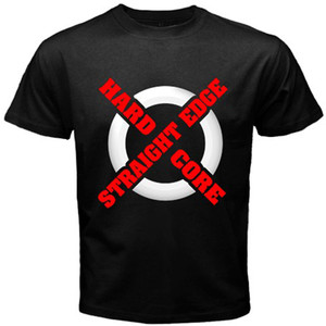 CM Punk Hardcore WWE Straight Edge Logo Symbol Black T-shirt ...