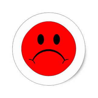 Sad Face Stickers | Zazzle.co.uk