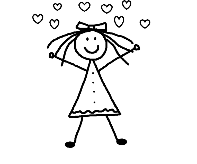 Happy Stick People Clipart - Free to use Clip Art Resource