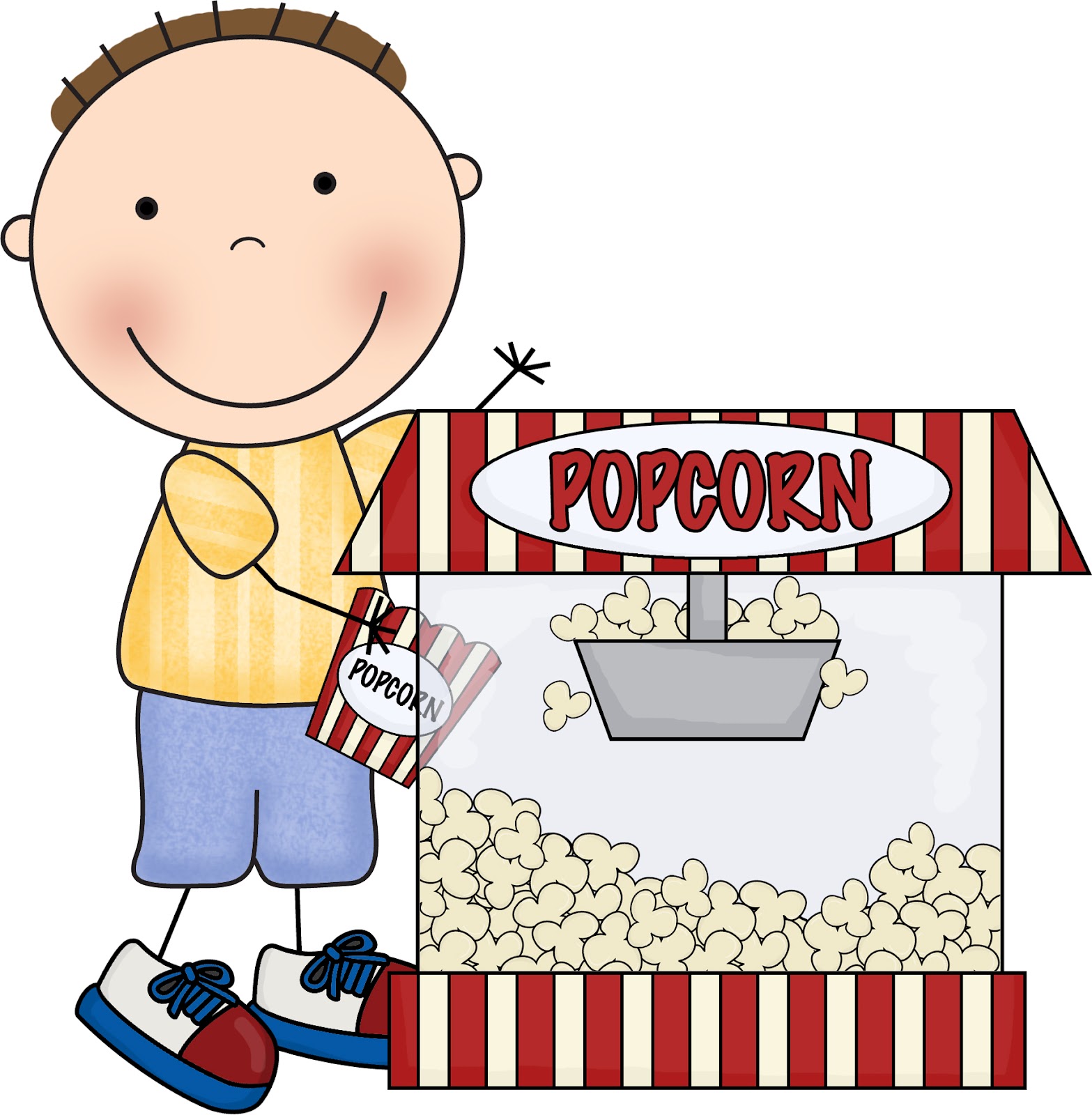 Popcorn Bag Clipart