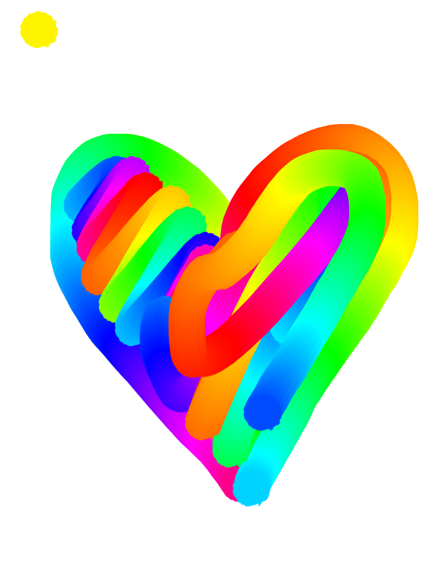 Rainbow Heart Clip Art – Clipart Free Download