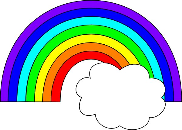 Best Photos of Rainbow Cloud Drawing - Rainbow with Clouds Clip ...