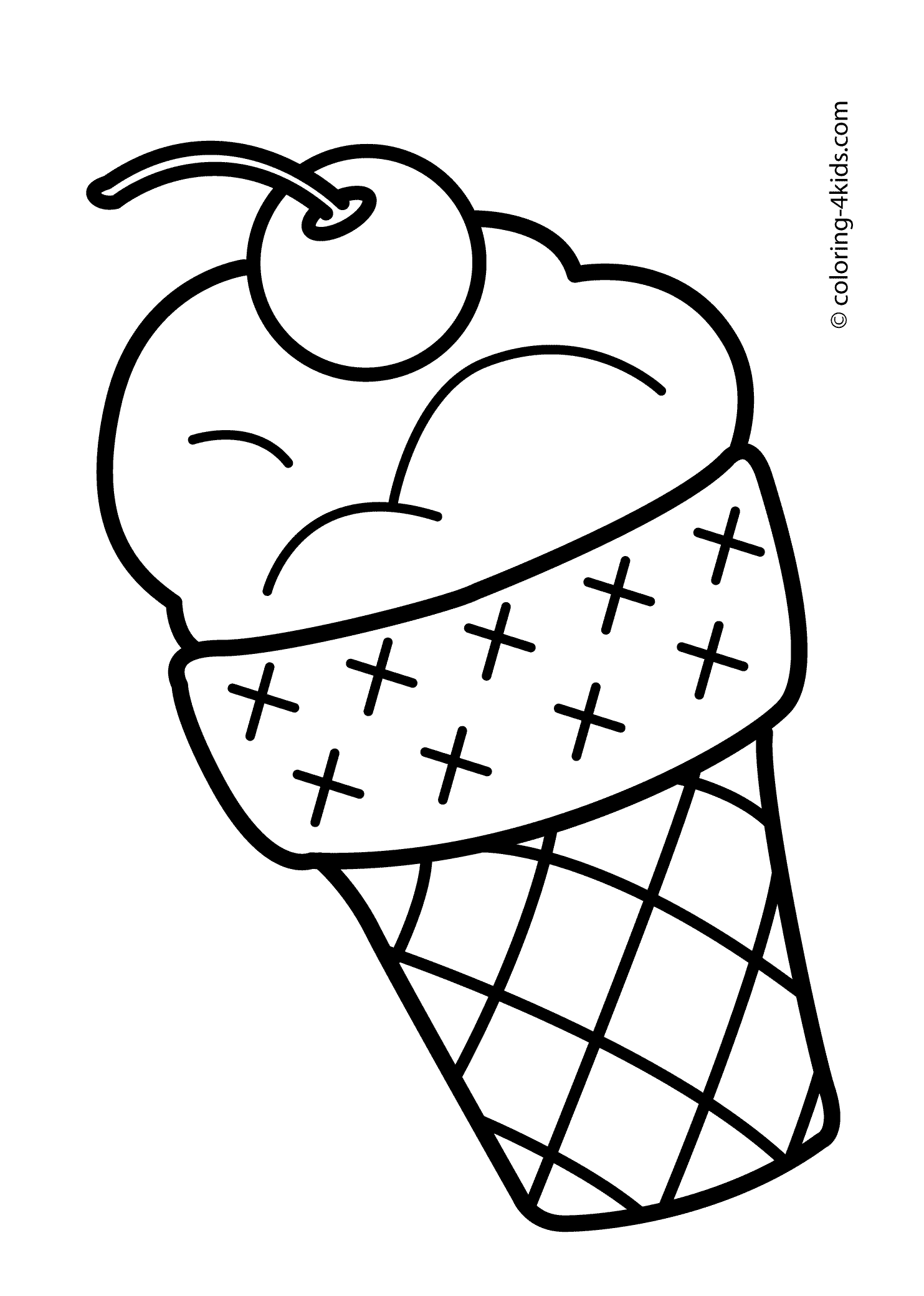Line Art Ice Cream : Ice cream line drawing sunday clipart best
