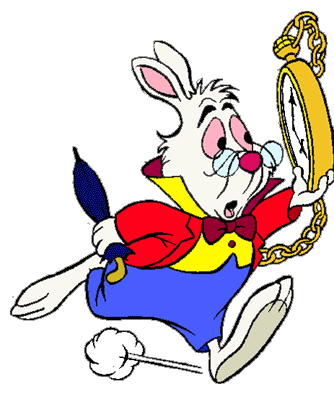 Alice in wonderland rabbit clipart