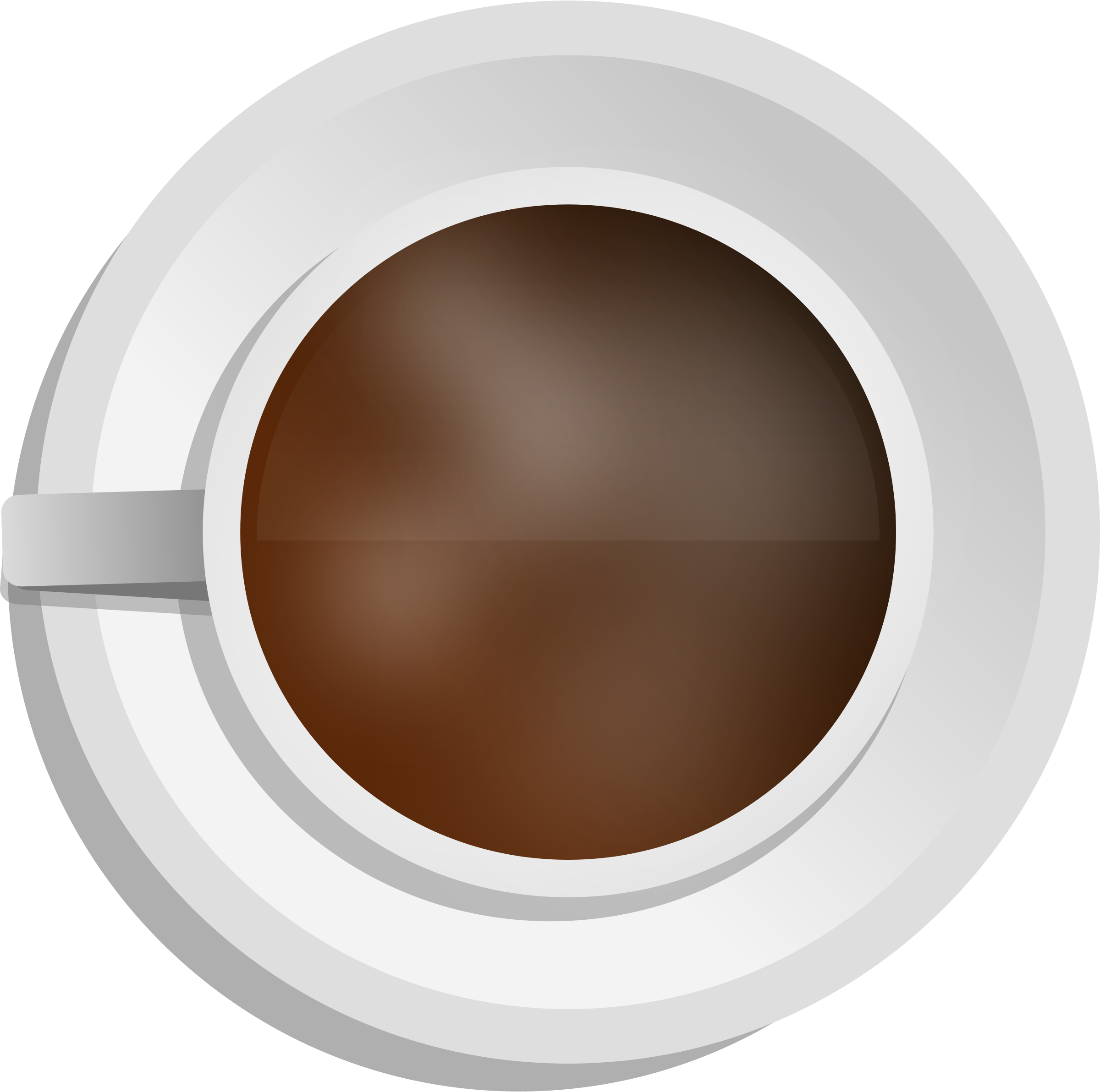 Clipart - Realistic Coffee cup - Top view