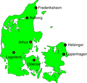 Denmark Outline Map Clip Art - vector clip art online ...