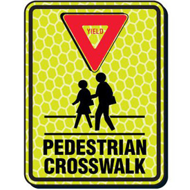 Fluorescent Reflective Pedestrian Crossing Signs from Seton.ca ...