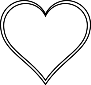 Double Outline Heart clip art - vector clip art online, royalty ...