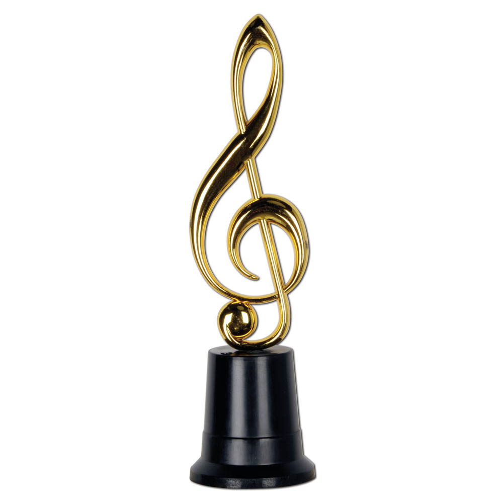 8 5" Hollywood VIP Party Gold Music Statuette Award Trophy Prize ...