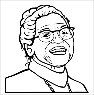 Rosa parks coloring pages