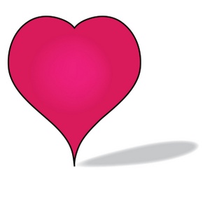 Heart Clipart Image - Pink Heart Design