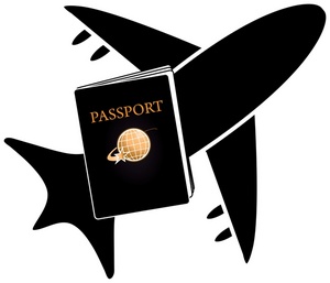 Airplane Clipart Image - Travel Icon Graphic Showing Airplane and ...