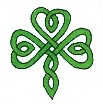 Fancy weave small shamrock