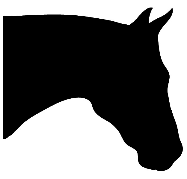 Horse head silhouette clip art free