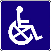 photoshop the handicap sign