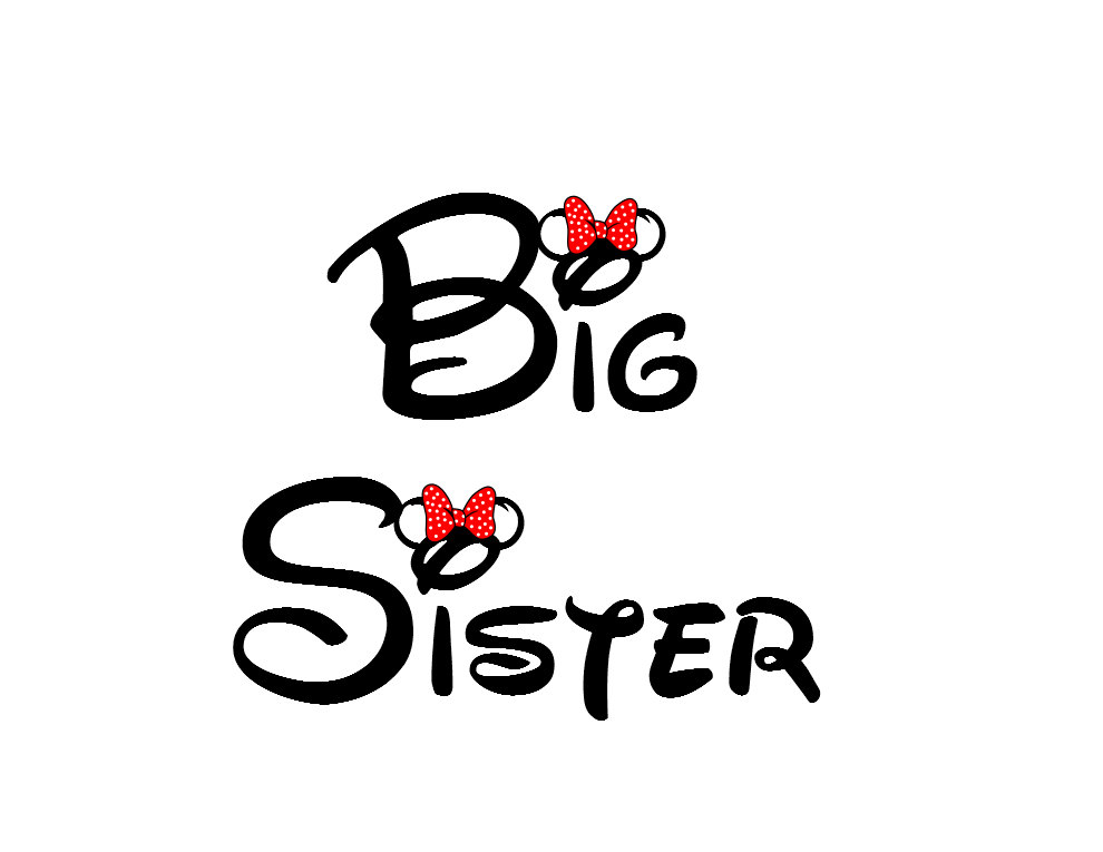 Big sister iron on | Etsy