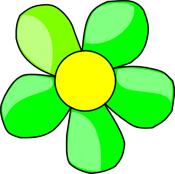 Green flower clipart - ClipartFox