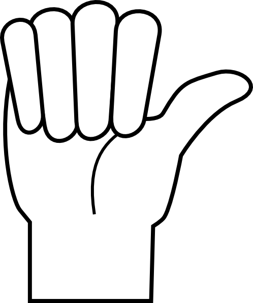 Hitchhiker Hand Clip Art - vector clip art online ...