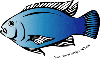 Blue Fish Clip Art - Free Clipart Images