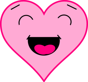 Smiling heart clipart