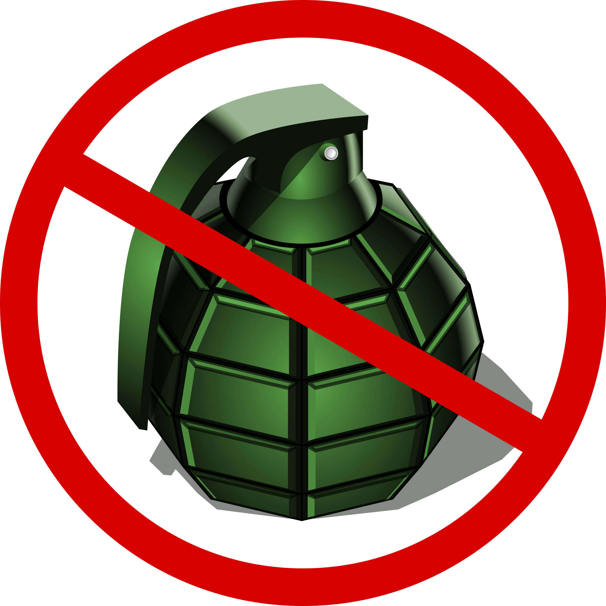Clipart - no grenades