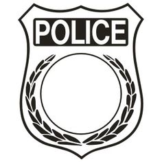 Police badge clipart no background